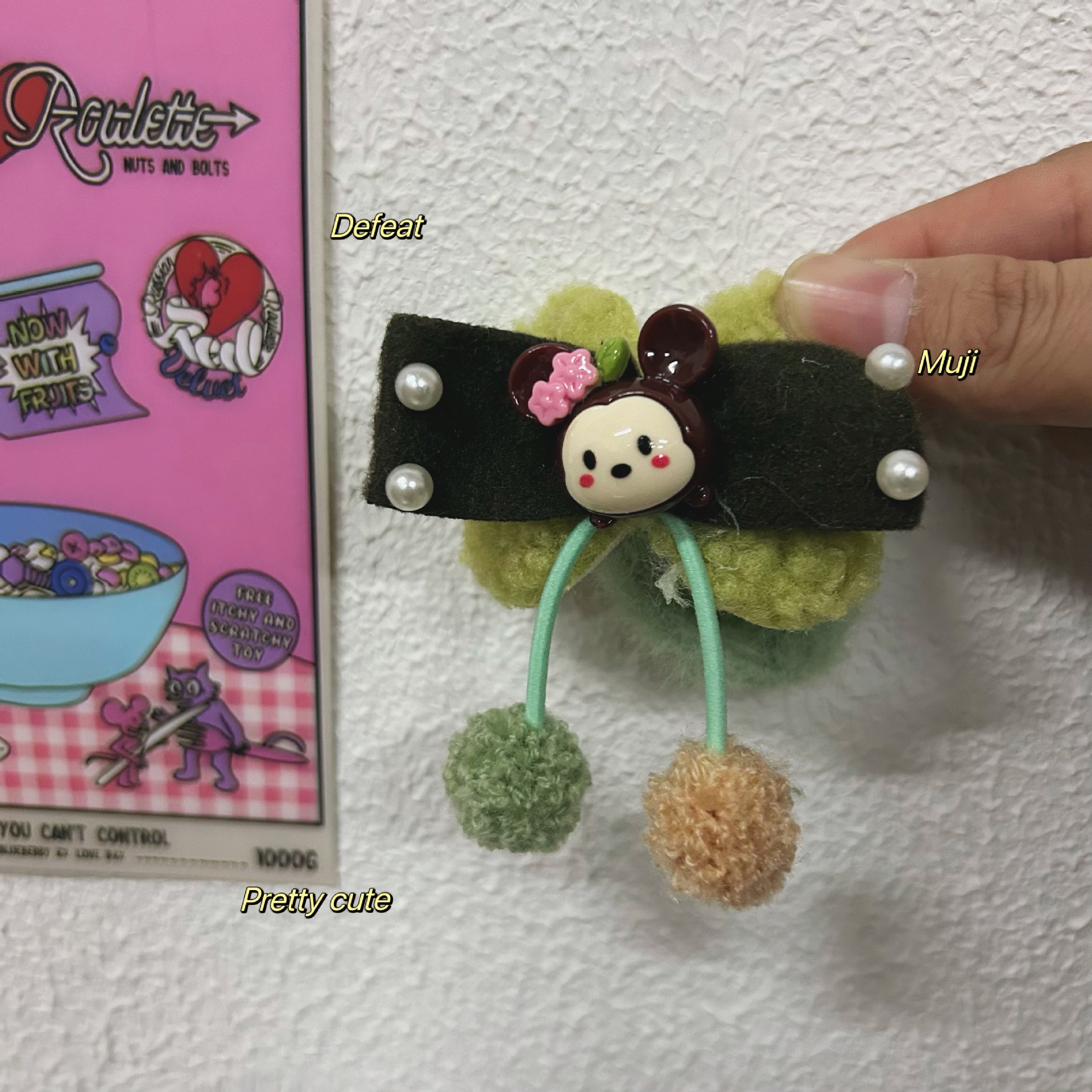 Caricatura coreana para niños no daña toallas de cabello anillo de cabello de peluche invierno arco lindos bola cabeza de caballo adornos