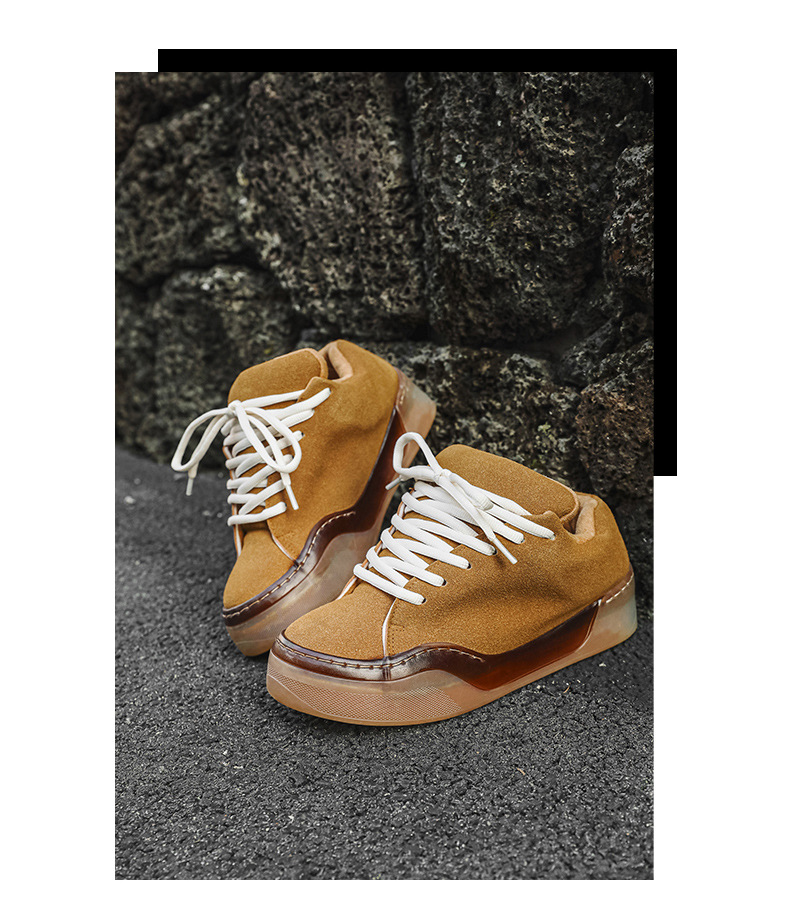 Herren Freizeitschuhe Mit Dicker Sohle Und Plateau Absatz_voghion.com