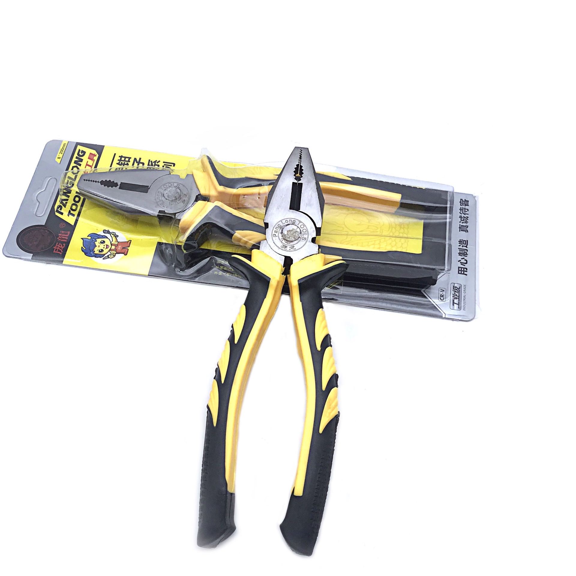 Factory direct sales hardware tools anti-slip stainless steel vise electrician pliers multi-function labor-saving bolt cutters