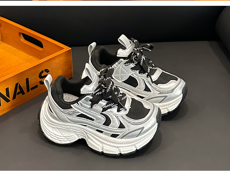 Breathable Double Mesh Kids Sneakers Lightweight Slip-on Trainers_voghion.com