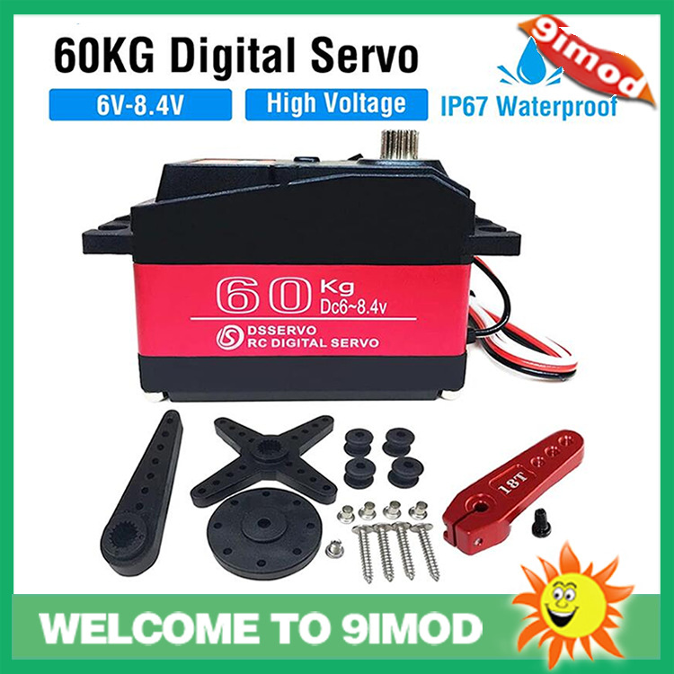 DS5160 SSG 60kg 8.4v 高压防水舵机 适用于 1:5遥控车/ 机器人