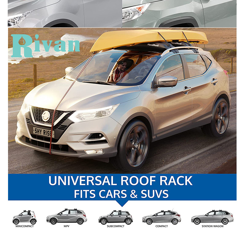 Rivan Car Inflatable Roof Rack Kayak Ladder Cargo Transport Outdoor Multifunctional Vehicle-Mounted Lightweight and Portable