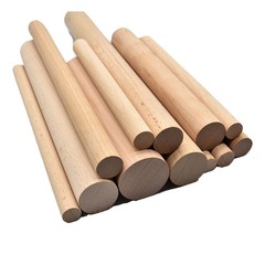ケヤキの棒の木の棒の丸い木のタンスのハンガーの物干し棒の手作りのヨガの棒のカーテンの棒のケヤキの木のめん棒