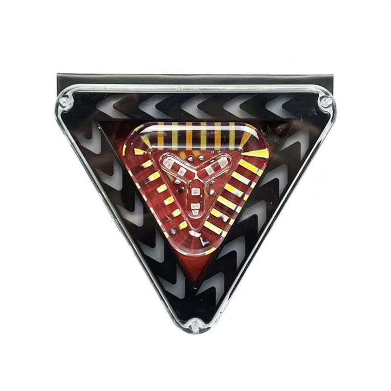 12V24V Truck Triangular Led Strobe Light Colorful Light Rear Fog Light Trailer Anti-Rear Collision Triangular Strobe Light