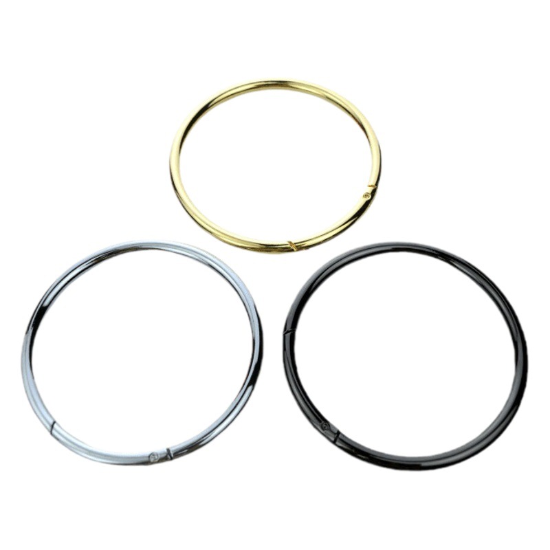 Luggage hardware accessories 3-inch spring buckle opening large spring ring ring handbag with connecting ring