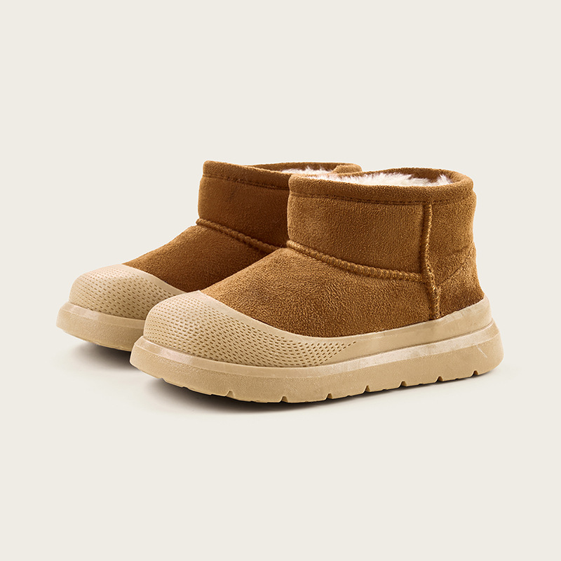 Happy Mary children's winter warm snow boots boys non slip waterproof girls cotton boots outdoor thickened large cotton shoes_viptrois.com