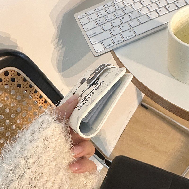 Pacha perro titular de la tarjeta multi-tarjeta de gran capacidad mini lindo todo en una bolsa titular de la tarjeta de visita Tarjeta de Identificación titular de la tarjeta de licencia de conducir para las mujeres