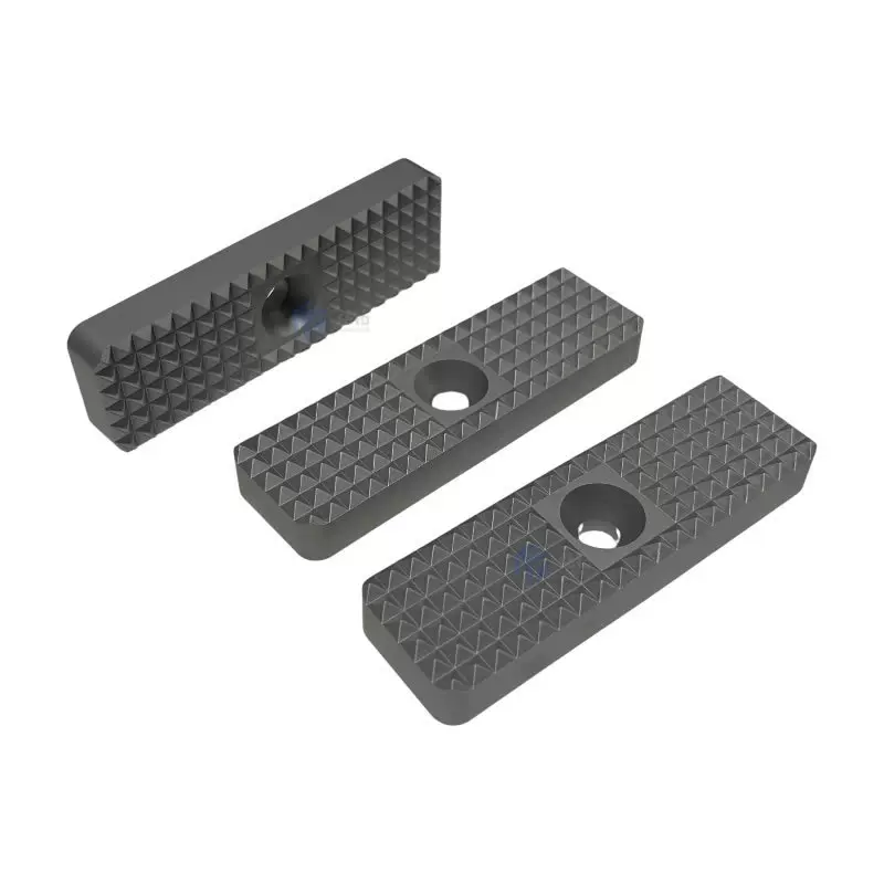 工厂定制生产非标硬质合金卡瓦合金定位孔方形带齿钨钢