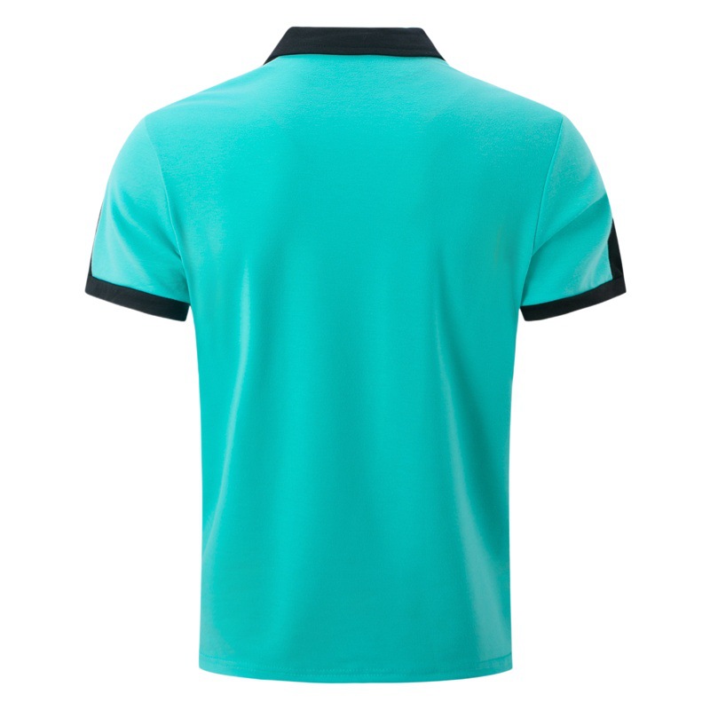 Nueva estación independiente eBay transfronterizo europeo y americano solapa de los hombres de moda más tamaño sarga algodón hombres Camiseta polo camisa