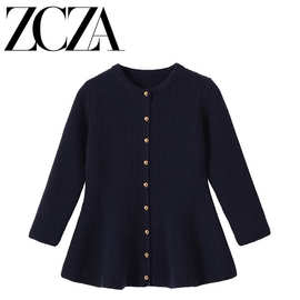 ZCZA 自制 欧美风 新款女装 时尚 百搭 设计感气质 九分针织外套