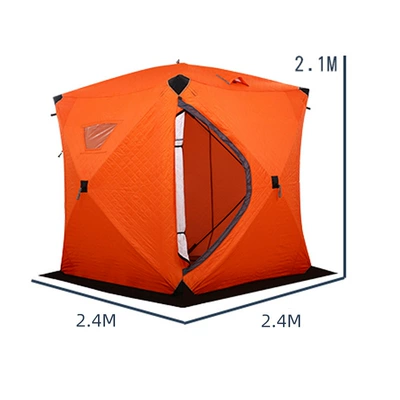 Avtomobil dam çadırları, Winter Fishing Tent Outdoor Windproof - type-b-orange-2424207m-3-4-people