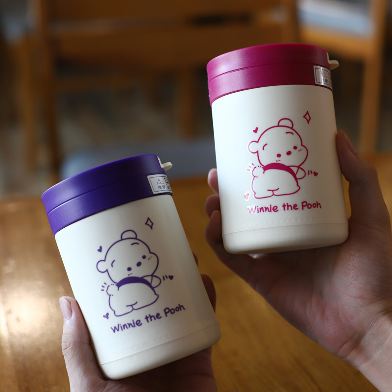 高顏值小熊吸管玻璃杯男女學生情侶便攜水杯店慶促銷宣傳禮品杯子