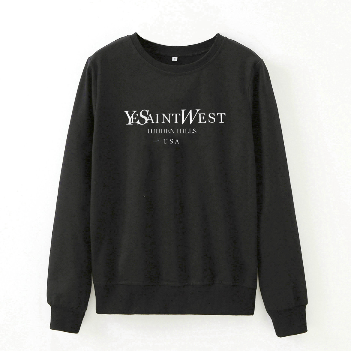 Letter Print Long-Sleeved Sweatshirt NSOSY111535