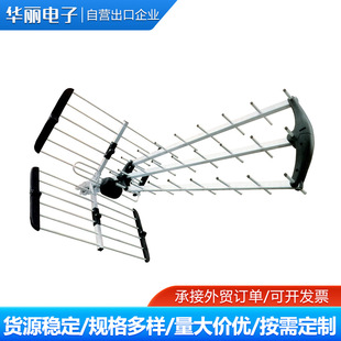 Outdoor Digital Double-sided Ground Wave DTMB Tv Receiving Antenna Fish Bone Yagi Hd Tv Antenna DQ-655