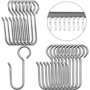 [Cross-border Direct Supply] Shower Curtain Hook Car Curtain Track Metal Hook Hanging Hardware Curtain Hook Accessories