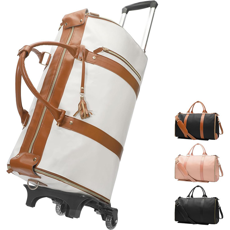 Customized Rolling Clothes Storage Bag for Travel, Large-Capacity Luggage Bag, Trolley Luggage Bag, Carry-On Luggage Travel Bag