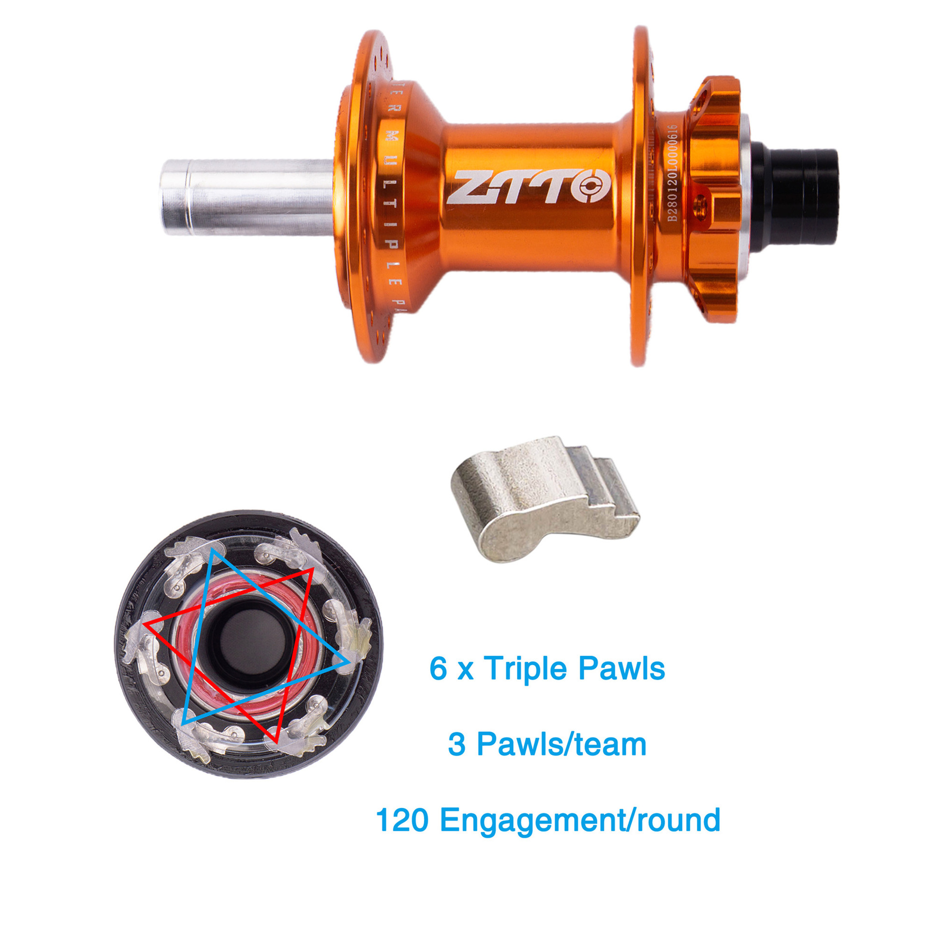 ZTTO Bicicleta de montaña Tambor de flores 120 anillo Quick-off Bucket Eje de bicicleta de montaña de aleación de aluminio Tambor de flores 28/32/36 agujeros