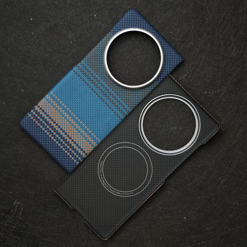 vivo xfold5 ケブラーフォンケース 薄型 XFold5 ハードシェル アラミド繊維保護カバーに適用|undefined