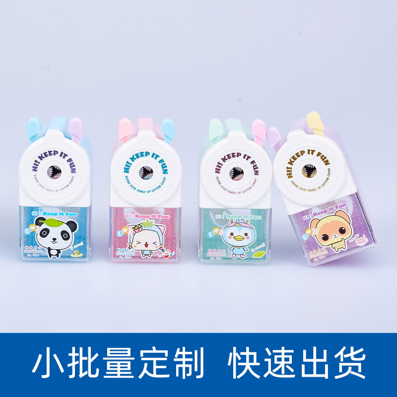 Sacapuntas de manivela para niños OEM Sacapuntas de dibujos animados Sacapuntas de núcleo de cuchilla de acero de aleación Personalización de regalos de lotes pequeños