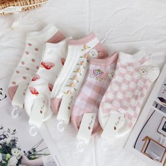 襪子女春夏季吸汗透氣短筒襪韓版ins潮百搭運動船襪學院風隱形襪
