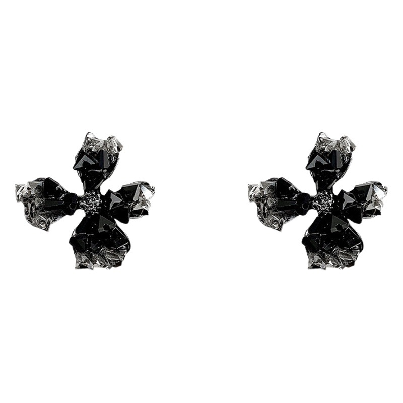 925銀針真珠ジルコンイヤリング女性高級感小衆気質冷性風森系イヤリング卸売り