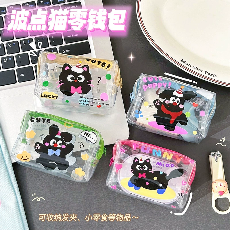 Ins ветер кошелек Милый прозрачный сумка для монет ключ мешок для детей портативный мини-кошелек