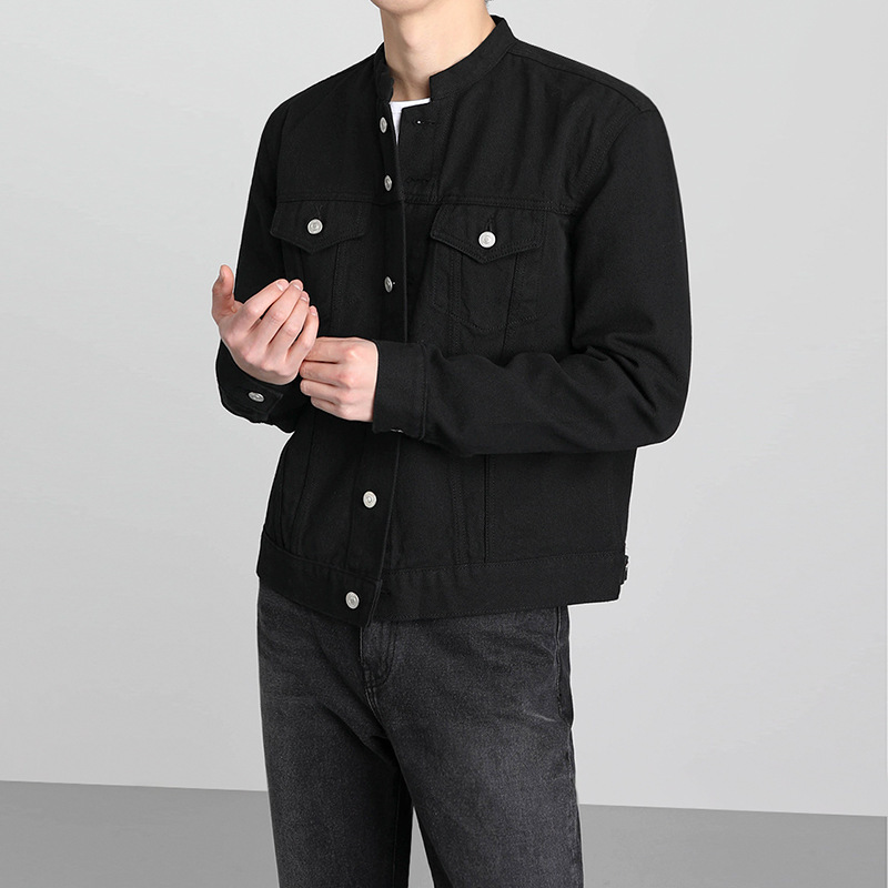 [Clearance] Denim Jacket Men's Autumn Korean Loose Duffian Handsome Collar Work Jacket Fashionable Retro Top