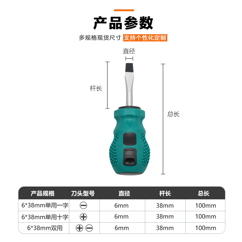 Mini destornillador de cabeza de zanahoria personalizado, destornillador manual de cabeza de lote magnético fuerte en cruz