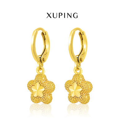 Xuping factory Sample processing Five-pointed star Earrings Backing Earrings senior A small minority Europe and America alloy Earrings