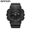 Street waterproof universal digital watch for leisure, suitable for teen