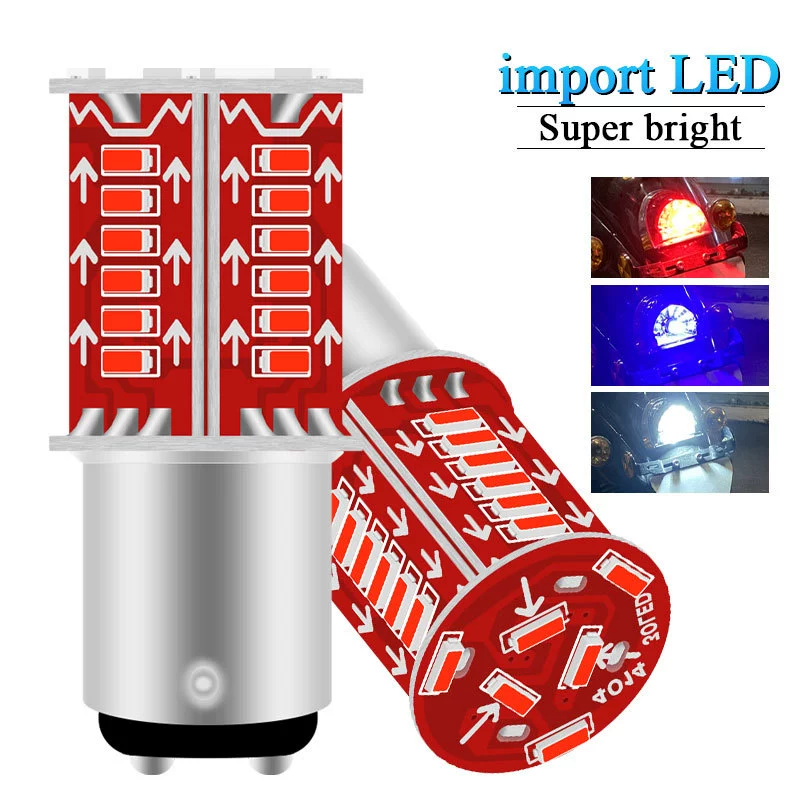 Заводская прямая продажа светодиодного стоп-сигнала/габаритного огня для мотоцикла 1157, 30SMD
