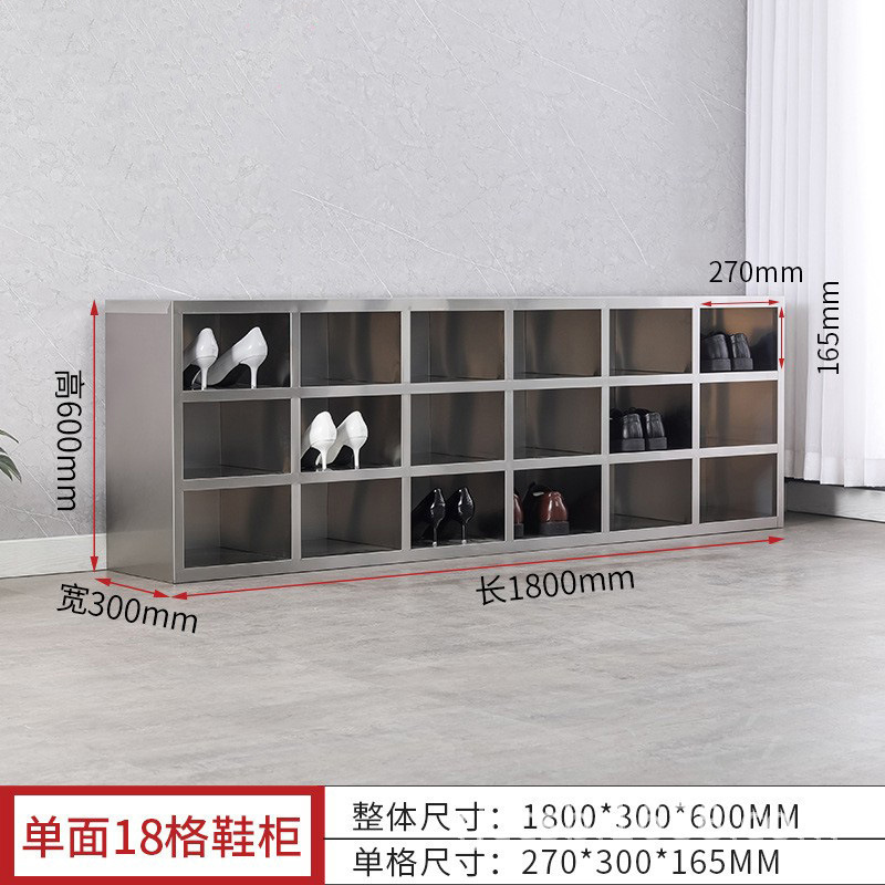 Gabinete de zapatos de empleados de acero inoxidable sin polvo taller de purificación de laboratorio vestuario unilateral y doble cara zapatos taburetes de zapatos