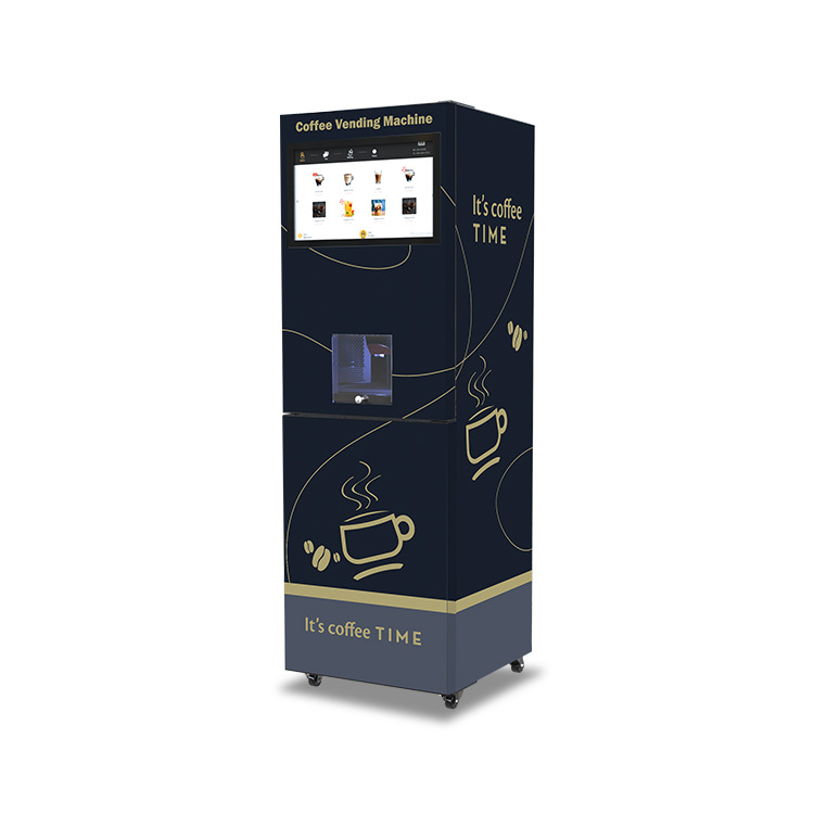 Máquina de café de escaneo comercial completamente automática máquina de polvo de proteína no tripulada máquina de té de leche máquina de bebidas de jugo máquina de beber té