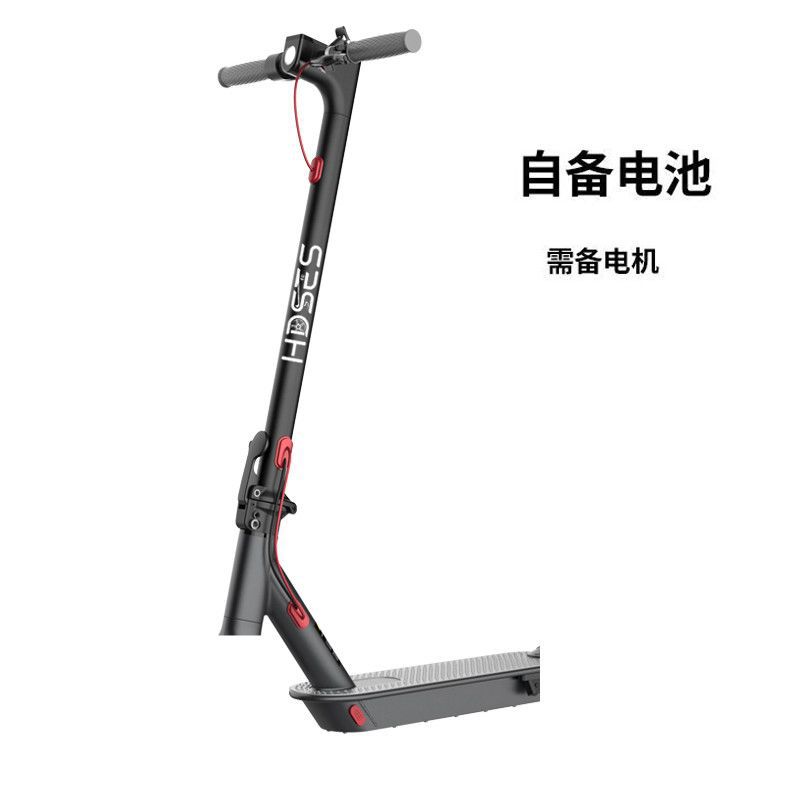 Diàndòngchē Electric scooter lithium battery folding lightweight commuting adult (Auto Parts and Accessories) - smart-instrument-app-lock-honeycomb-explosion-proof-tire-36v-eve-lithium-core-01ah-no-batterymotorsingle-frame