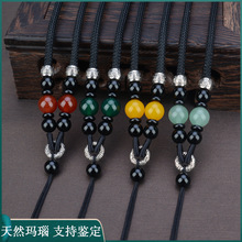 翡翠玉坠玉佩玉石吊坠挂绳挂脖项链绳子粗款挂件挂坠配绳玉器玉牌