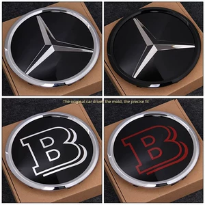 Mercedes-Benz mirror-style emblem for the new E-Class, C-Class, GLK260, ML300, GL400, ML63 front grille, modified crystal emblem