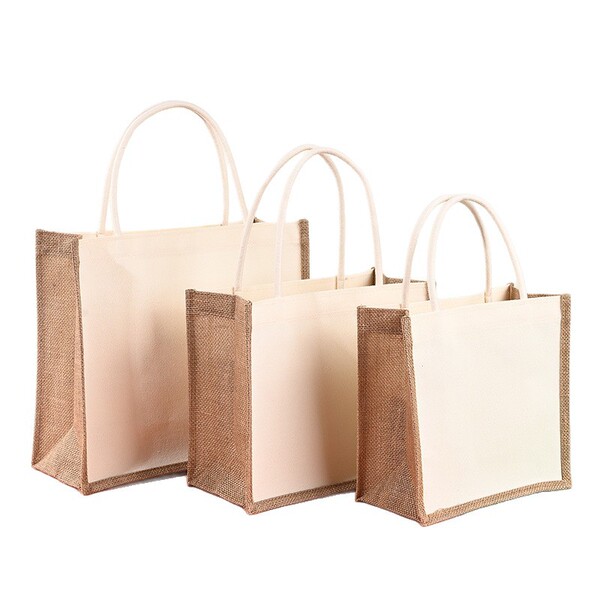 Retro handheld cloth bag one shoulder with zipper