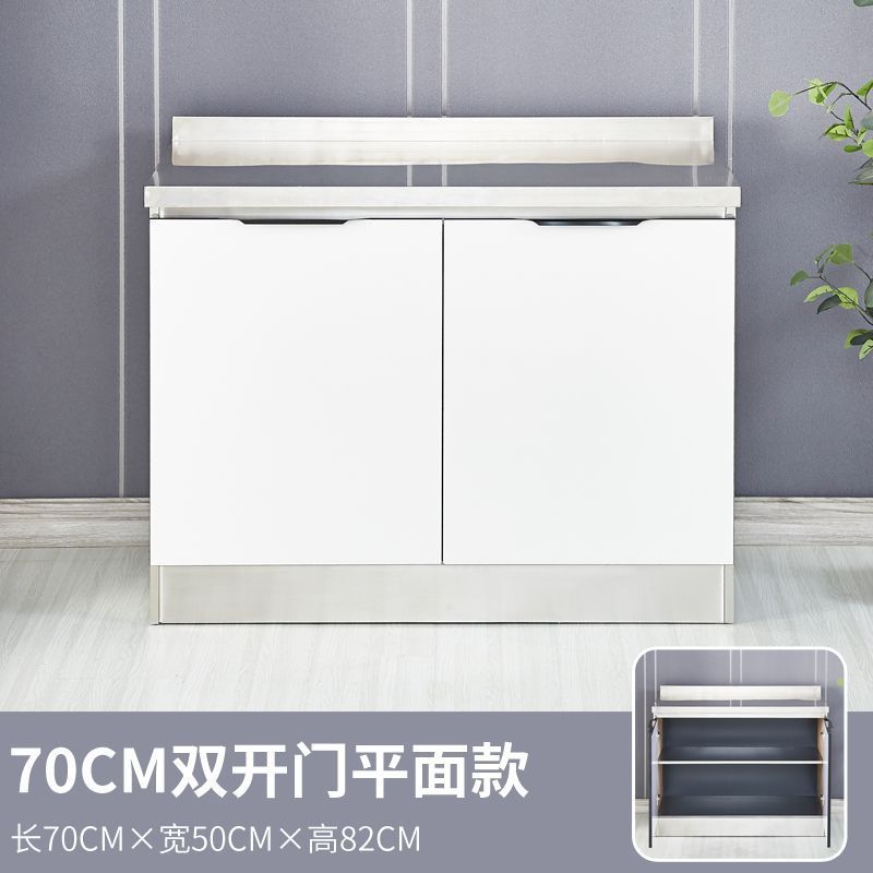 不锈钢厨房橱柜碗柜灶台柜厨房柜子储物柜组合柜简易组装租房用|undefined