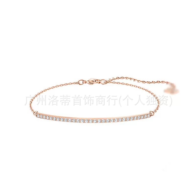 施家高版本恶魔之眼手镯采用施华洛元素世奇灵动方糖天鹅手链女环|undefined