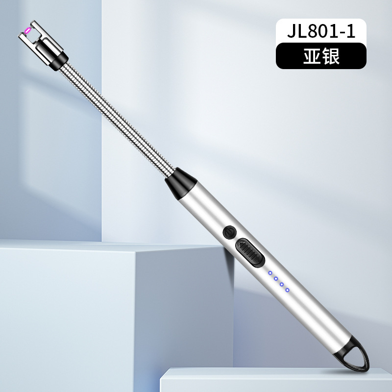 Fabricantes al por mayor Arco Tipo-c Cargador Encendedor Estufa de gas Encendido Agarre Exalargue Cocina Encendedor Transfronterizo Chong