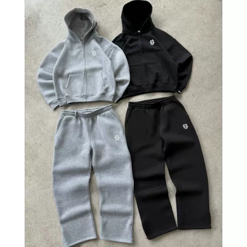Костюм tracksuit унисекс Y2K streetwear, худи и джоггеры, разные цвета и размеры