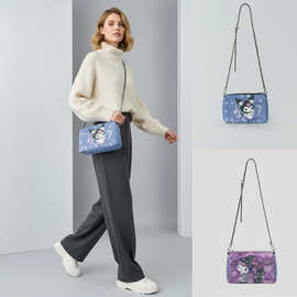 女2025新款百搭休闲可爱卡通闪钻包女斜挎包百搭手机便携包斜挎包
