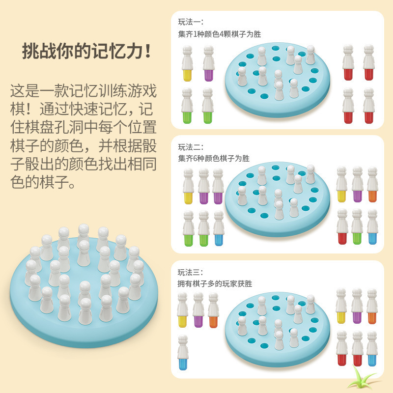 Memoria transfronteriza juegos de mesa de ajedrez comercio exterior juegos de mesa padres-hijos capacitación de observación memoria infantil juguetes de acertijo