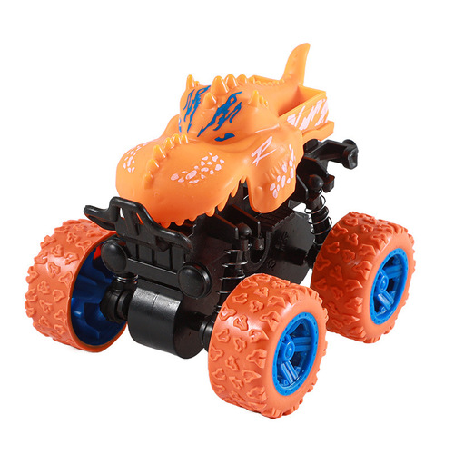 Children's toy dual inertia dinosaur tank off-road car toy simulation inertia 4WD climbing car set