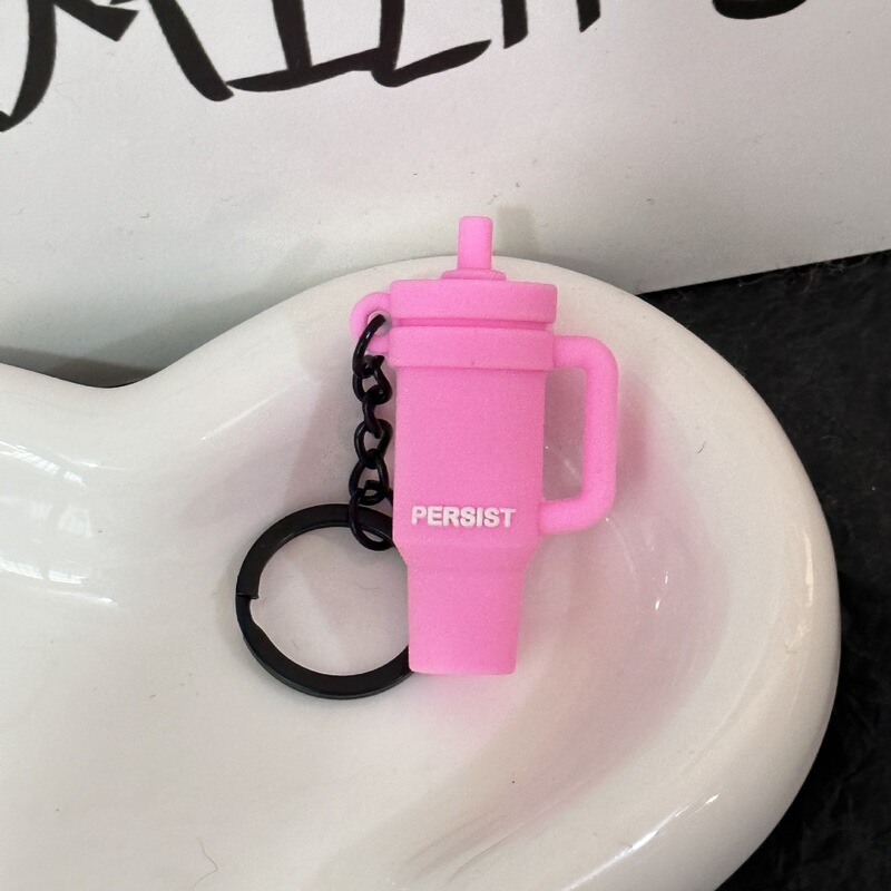 トレンドフィットネスシリーズのキーホルダー部品ミニバーベルのコップのペンダント|undefined