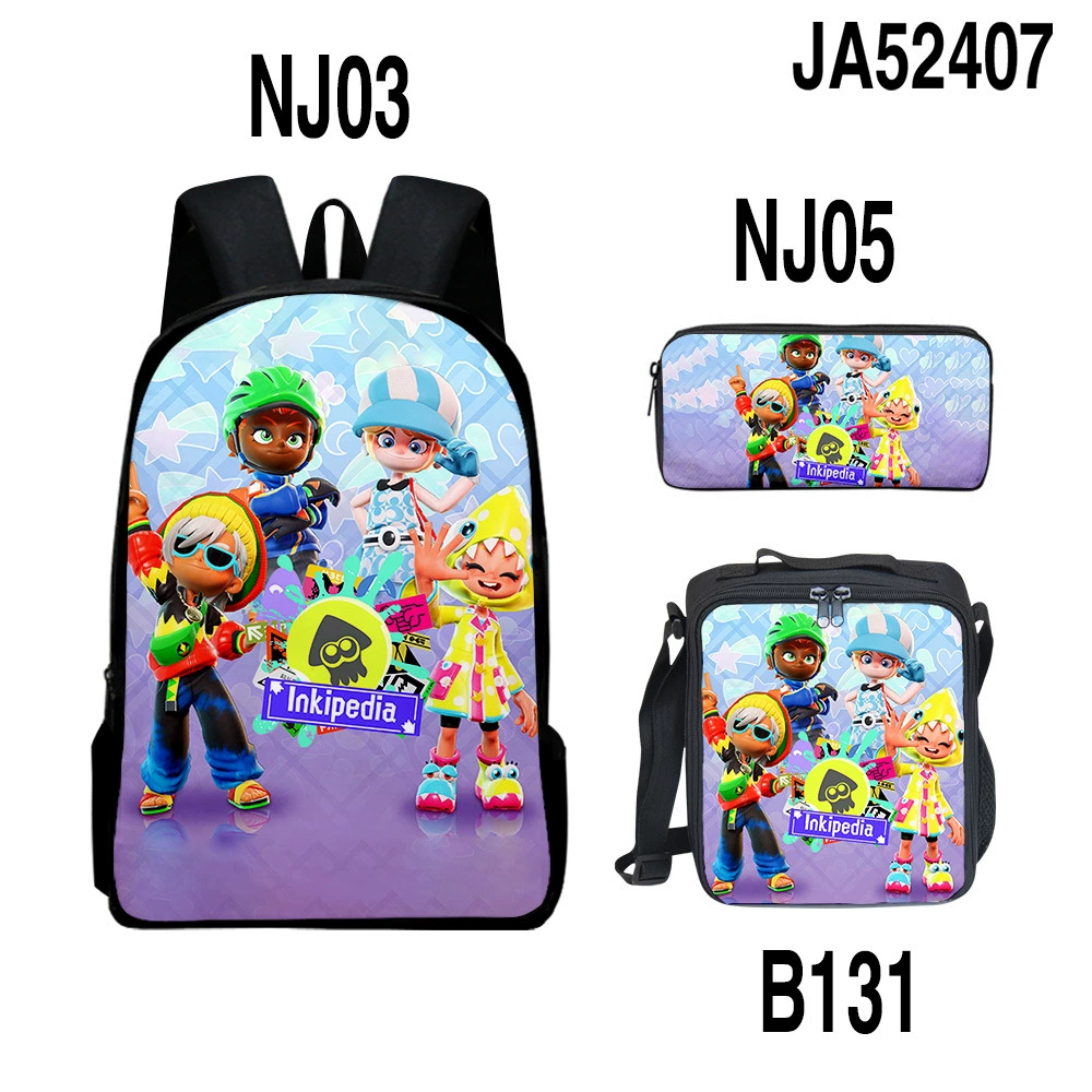 (Cross-border trading), set, backpack, children's school bag, pencil case, 2023, new collection, 3 piece set