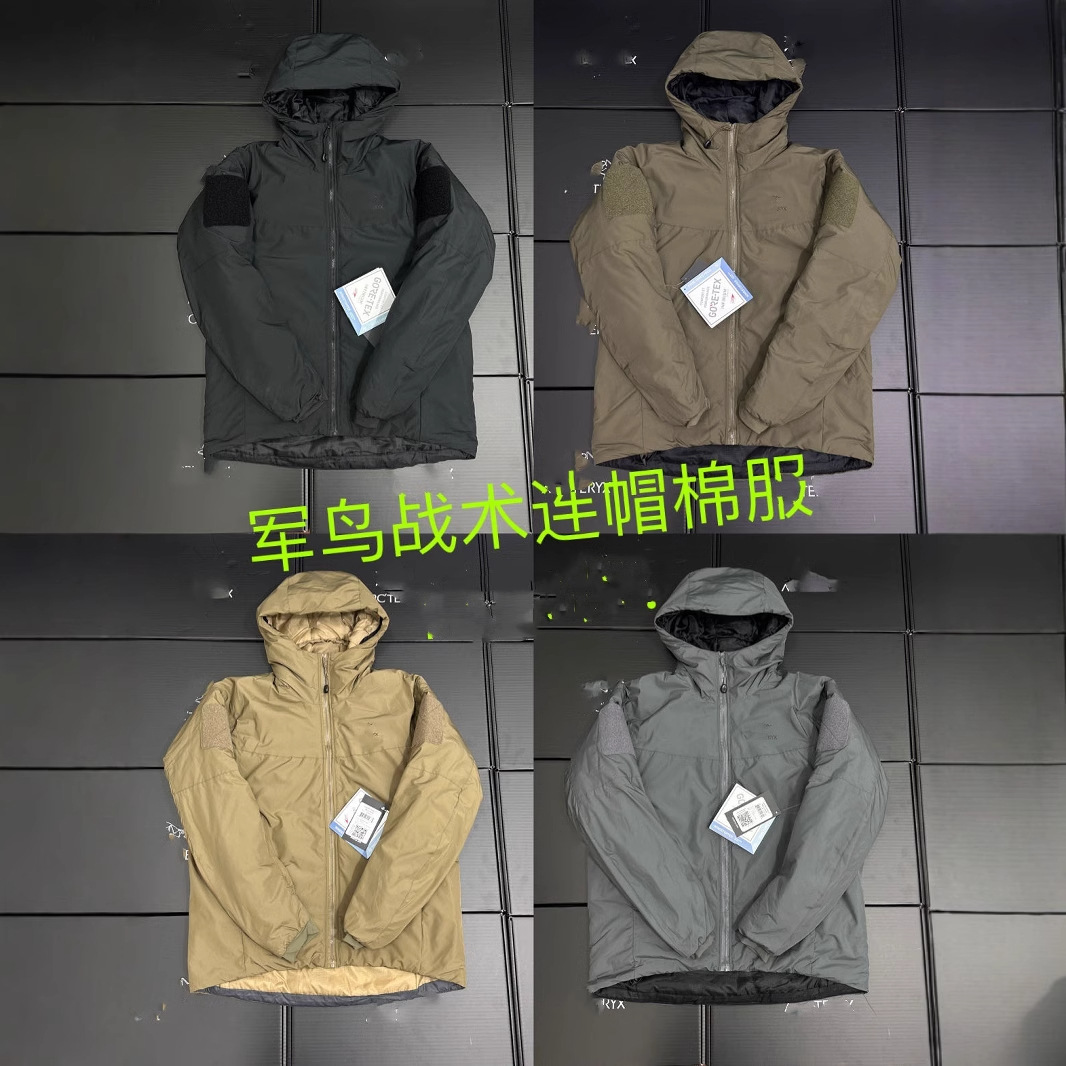 밀리터리 버드 시리즈 리프 콜드 WX LT GEN 2 방풍 따뜻한 후드 면 패딩 재킷 2 세대 밀리터리 버드 코튼 패딩 재킷