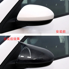 適用於09-12款馬自達2 3 倒車鏡蓋牛角後視鏡外殼不帶轉向燈款