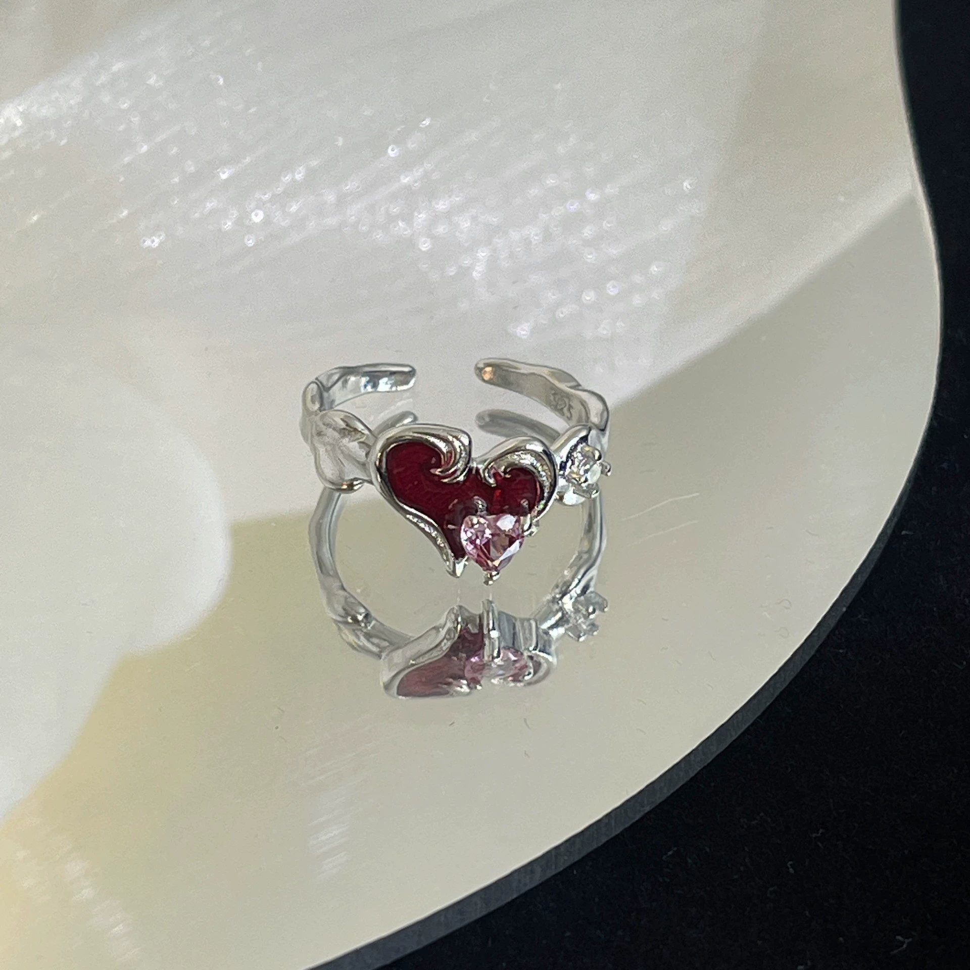 Accessory, nail decoration, small design ring, elastic strap, high-quality style, simple and elegant design
