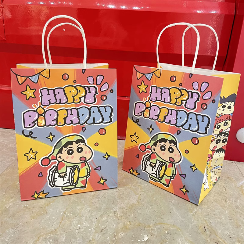 小新手提袋ins风纸袋大容量生日礼品袋子高颜值学生卡通动漫